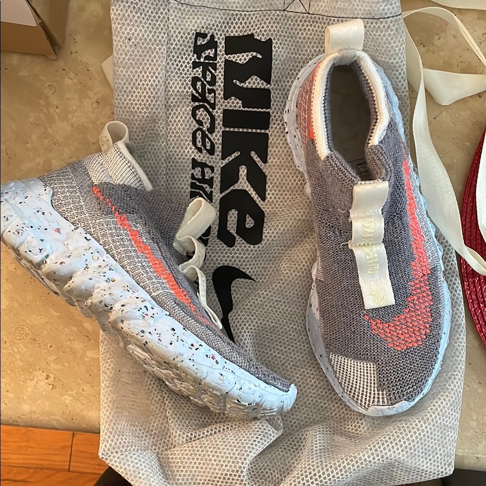 Nike Kids Shoes - Gray and Orange